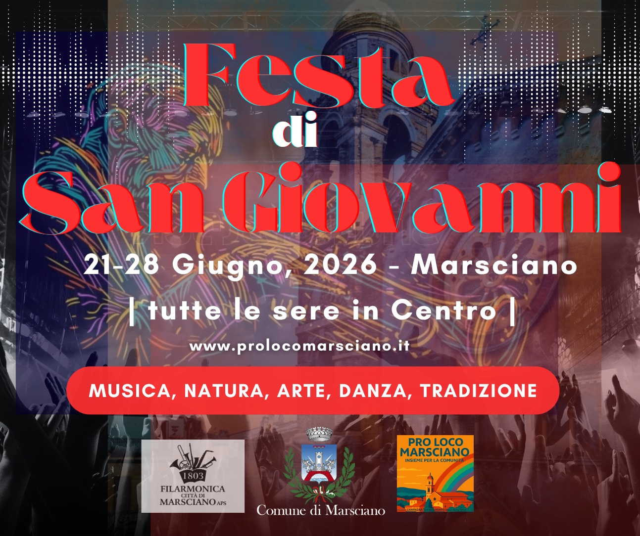 Locandina Festa di San Giovanni 2026 - 21-28 giugno, Marsciano